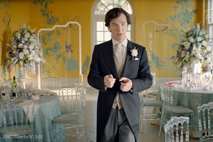 Сериал "Sherlock" ВВС, 3.02 - свадьба Джона Ватсона и Мэри Морстэ...